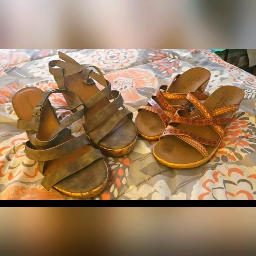 Womens 9.5 sandals, never worn